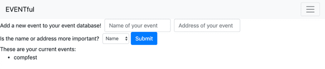 Submission display